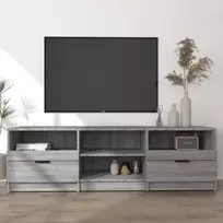 TV staliukas Televizoriaus spintelė, pilka ąžuolo, 150x33,5x45cm, mediena