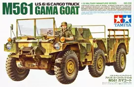 Tamiya M561 Gama Goat JAV 6x6 sunkvežimis, 1/35 plastikinis rinkinys