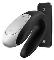 SATISFYER DOUBLE FUN CONNECT APP Juodas