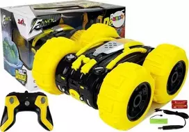 Lean Toys Radijo bangomis valdomas automobilis Amphibious geltonas