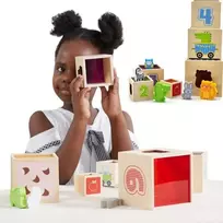 Viga Toys Viga medinės kaladėlės 12M+ 44572
