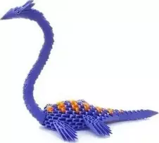 Dėlionė Alexander Origami 3D Plesiosaurus 312 popieriaus elementų rinkinys