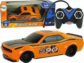 Lean Toys Nuotoliniu būdu valdomas sportinis automobilis 1:24 oranžinis