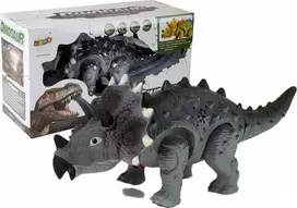 Žaislinis dinozauras Triceratops su šviesos efektais