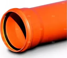 Magnaplast Išorinis nuotekų vamzdis PVC-U 160/6000x4,7 KGEL SN8 kietas