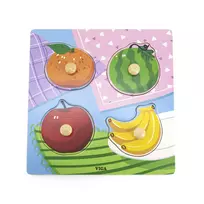 Viga Toys Viga medinė dėlionė vaisiai 12M+ 44597