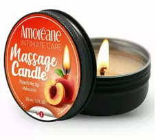 Amoréane Erotinio kūno masažo žvakė su persikų ekstraktu, 30 ml
