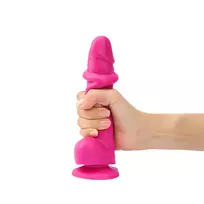 Strap-On-Me – slenkanti oda tikroviška dildo Fuchsia M