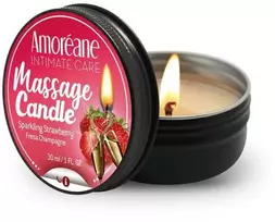 Amoréane braškių erotinio kūno masažo žvakė 30ml