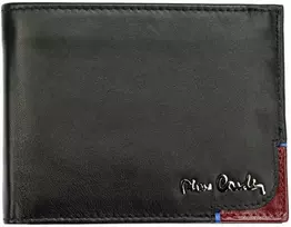 Pierre Cardin Piniginė Vyrams Juodas TILAK75 88061/NERO/ROSSO