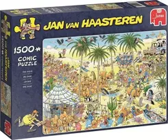 Dėlionė Jumbo Spiele Jumbo Jan van Haasteren Die Oase 1500 Teile Puzzle (19059)