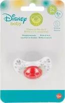Mickey Mouse Peliukas Mikis – anatominės formos silikoninis žindukas 6 m + (švyti tamsoje) (raudonas)