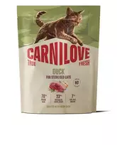 Carnilove True Fresh Cat Duck Sterilised sausas maistas katėms : Pakuotė - 2 kg