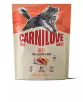 Carnilove True Fresh Cat Beef Large Breed sausas maistas katėms : Pakuotė - 2 kg