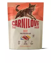 Carnilove True Fresh Cat Beef Sterilised sausas maistas katėms : Pakuotė - 400 g