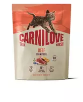 Carnilove True Fresh Cat Beef Kitten sausas maistas kačiukams : Pakuotė - 400 g