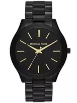 Laikrodis moterims Michael Kors Slim Runway MK3221, Juodas