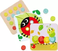 Tooky Toys Paimta žaislų galvosūkių blokai vaikams. Gyvūnai Koreguoja mokymosi formas + lentas