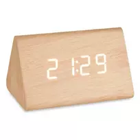 Gift Decor Skaitmeninis Laikrodis Stacjonarny Ruda PVC Drewno MDF (11,7 x 7,5 x 8 cm)