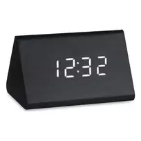 Gift Decor Skaitmeninis Laikrodis Stacjonarny Juodas PVC Drewno MDF (11,7 x 7,5 x 8 cm)