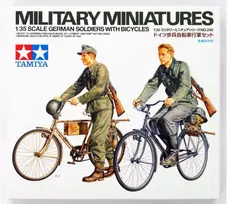 Tamiya vokiečių kariai su dviračiais 1/35 figūrėlių rinkinys 35240