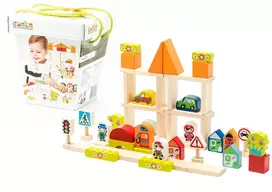 Tomy Medinių kaladėlių rinkinys Cubika Miestas
