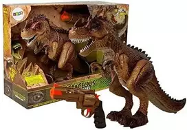 Žaislinis dinozauras Lean Toys su judesio ir šviesos efektais, 46x12x28 cm