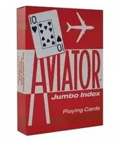 Bicycle Aviator Jumbo Pokerio Kortos (Mėlynos)