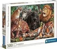 Clementoni Dėlionė 500 vnt. - Laukinės katės