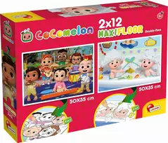 Dėlionė Lisciani LISTIAN COCOMELON TWO- STRUKTŪRA PUSZLES 2X12 E. Laikas kurti kažką