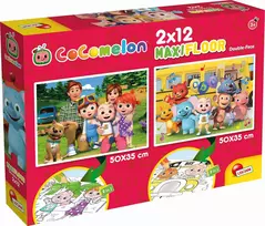 Dėlionė Lisciani LISCIANI COCOMELON DVIPUSIS GRINDŲ DĖLĖS 2X12 EL. EIME PASIVAIKŠČIOTI