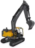 Jamara "Volvo" ekskavatorius EC160E Metalas 1: 16 su griebtuvu ir griovimo plaktuku