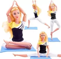 Jokomisiada Gimnastų lėlių praktika „Yoga Fitness“ 30cm