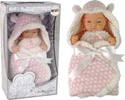 Lean Toys Lėlė kūdikis audekle rožinė