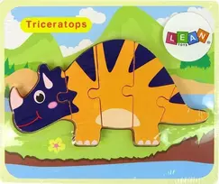Lean Toys Medinė dėlionė Dinozauras LeanToys, 6 det.
