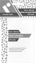 REBEL rankovės – klasikinis kortų žaidimas (63,5x88 mm) – 100 Vnt