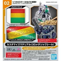 Bandai 30MM Customize Material 3D metalizuoti lipdukai (65018)