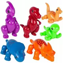 Malplay Žaislinės spalvingos dinozaurų figūrėlės, 6 vnt