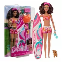 Lėlė banglentininkė Barbie HPL69, su priedais