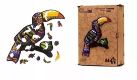 PuzzleOK Medinė dėlionė 60 vnt. - Tropinis tukanas