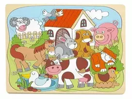 Dėlionė Dėlionių lenta WOODYLAND Wes.animals.home91929 19291