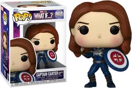 FUNKO POP! Vinilinė figūrėlė: Marvel What If ...? - Captain Carter, ~9 cm