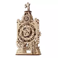 Senas laikrodžio bokštas - laikrodžio bokštas - mechaninis modelis surinkimui - fanera - 44 elementai - Ugearsmodels