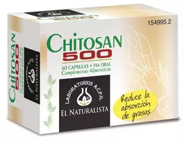 "El Natural" Chitozanas 500 60 kapsulių