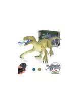 Malplay Dinozauras Velociraptor su valdymo pultu, garso ir šviesos efektais
