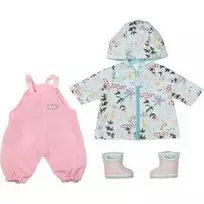 Zapf ZAPF Creation Baby Annabell lietaus rinkinys 43cm, lėlės aksesuarai (kombinezonas, lietpaltis ir batai)