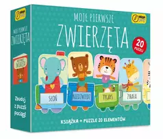 Dėlionė Foksal knyga ir galvosūkis Mano pirmieji gyvūnai 20vnt 98572