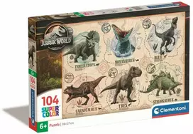 Clementoni Dėlionė 104 vnt. - Juros periodo pasaulis (Jurassic World)