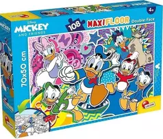 Dėlionė Lisciani LISCIANI DISNEY DĖLĖS DVIPUŠĖS GRINDYS MAXI DUCK DONALD 108 EL.