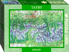 Artglob Dėlionė 1000 vnt. - Tatrų žemėlapis
